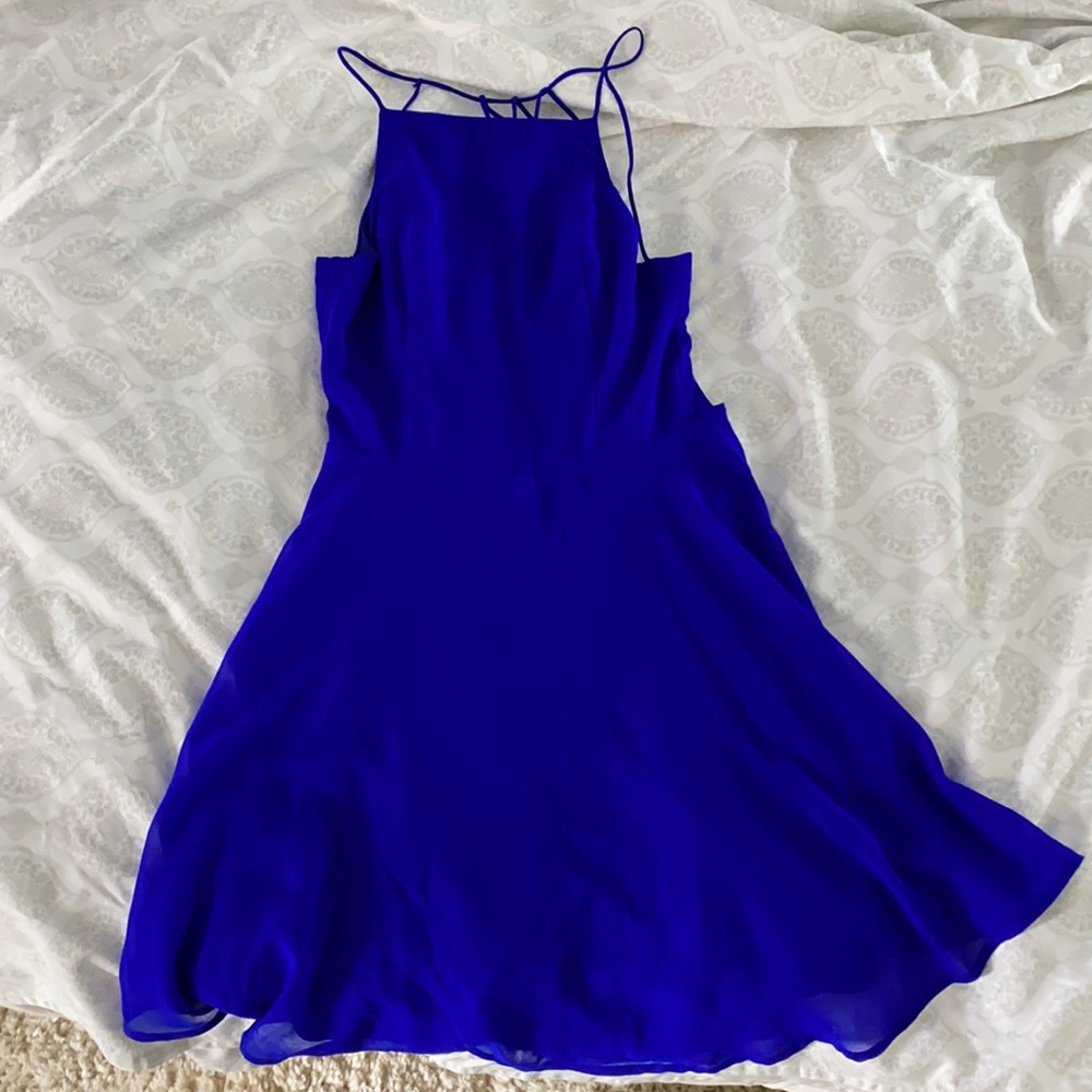 Charlotte Russe royal blue flowy dress